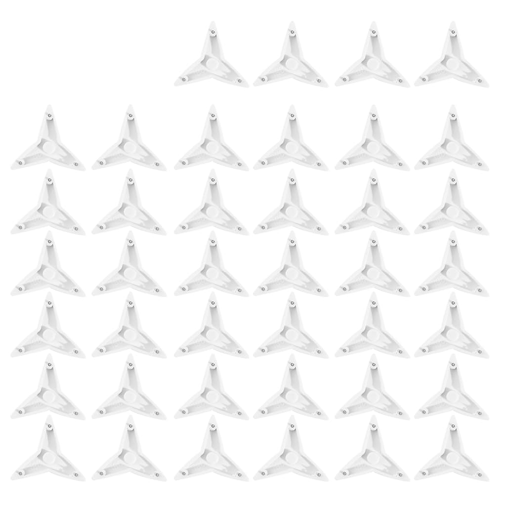 HASTHIP 40Pcs Art Street Hard Plastic 3-Pin Seamless Nail, Triangle Hooks with Push Pins, No Trace, Wall Nails for Photo Frame Wall Picture Frame Hooks Hangers (White) HASTHIP 40Pcs Art Street Hard Plastic 3-Pin Seamless Nail, Triangle Hooks with Push Pins, No Trace, Wall Nails for Photo Frame Wall Picture Frame Hooks Hangers (White)